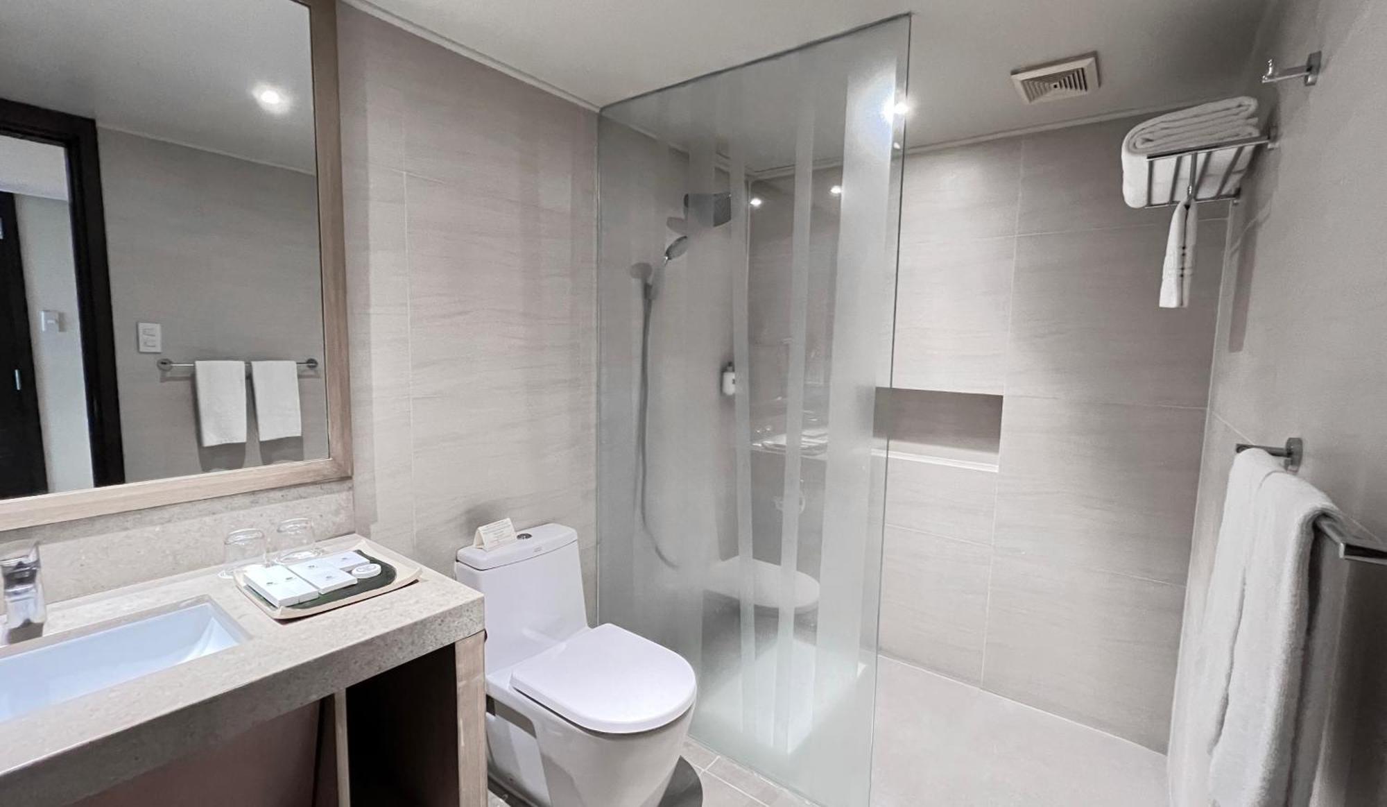 Taal Vista Hotel Tagaytay City Exteriér fotografie A shower cubicle